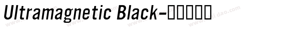 Ultramagnetic Black字体转换